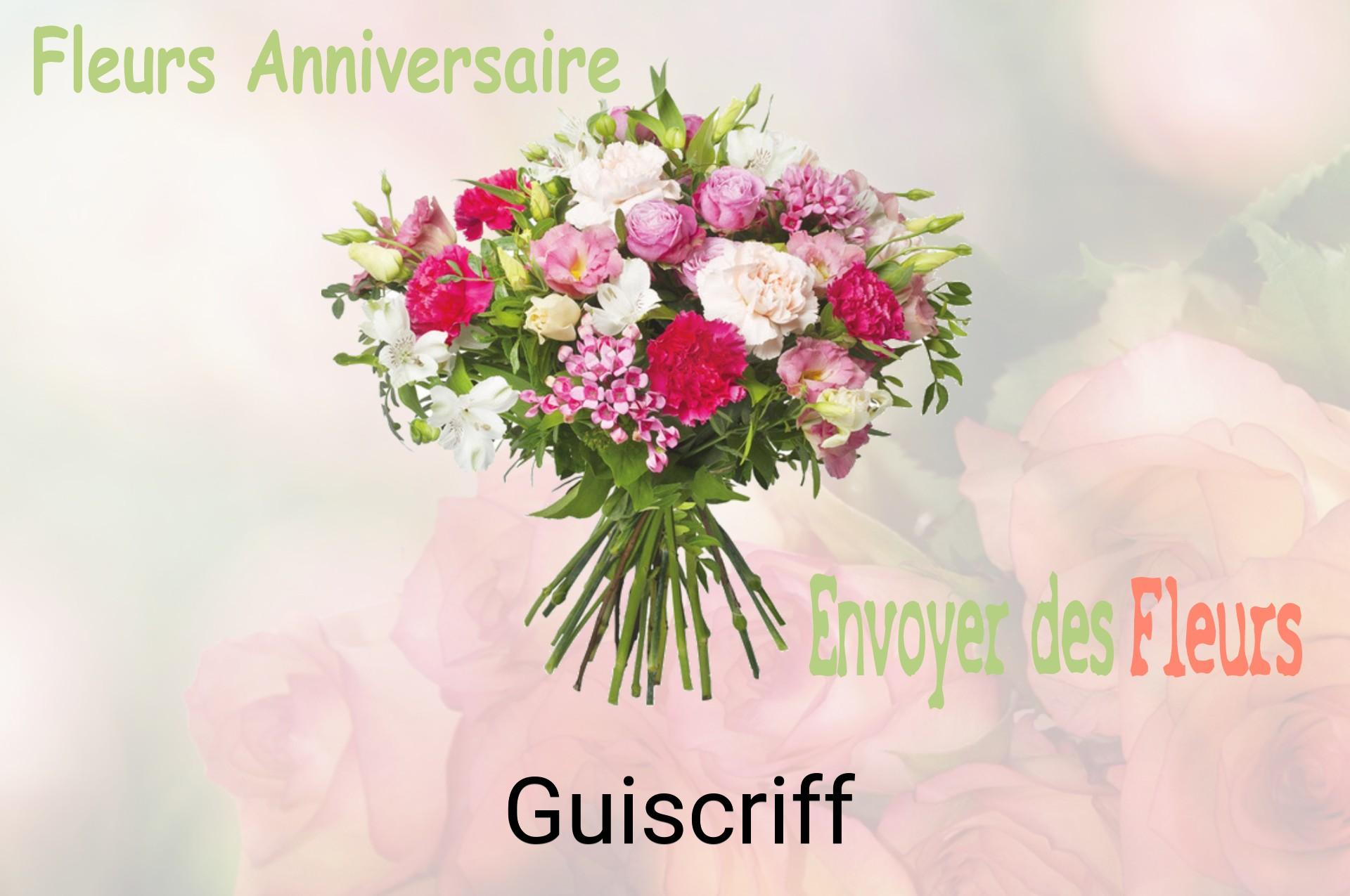 Bouquet de fleurs d’anniversaire livré à Guiscriff